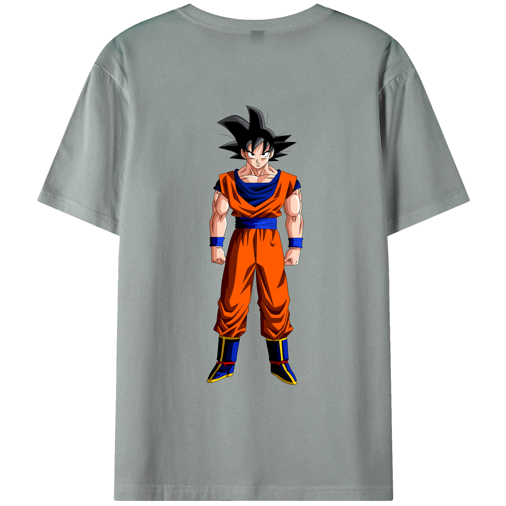 （画像用） ドラゴンボール 孫悟空（そん ごくう）Son Goku カカロット DRAGON BALL Kakarotto 綿100％ メンズ半袖Tシャツ（バックプリント） 通気性